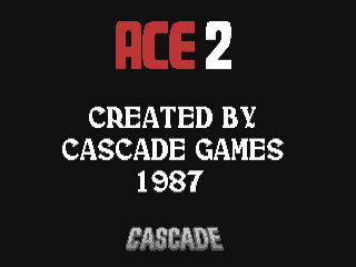 ACE 2 the Ultimate Head to Head Conflict title screen for Commodore 64